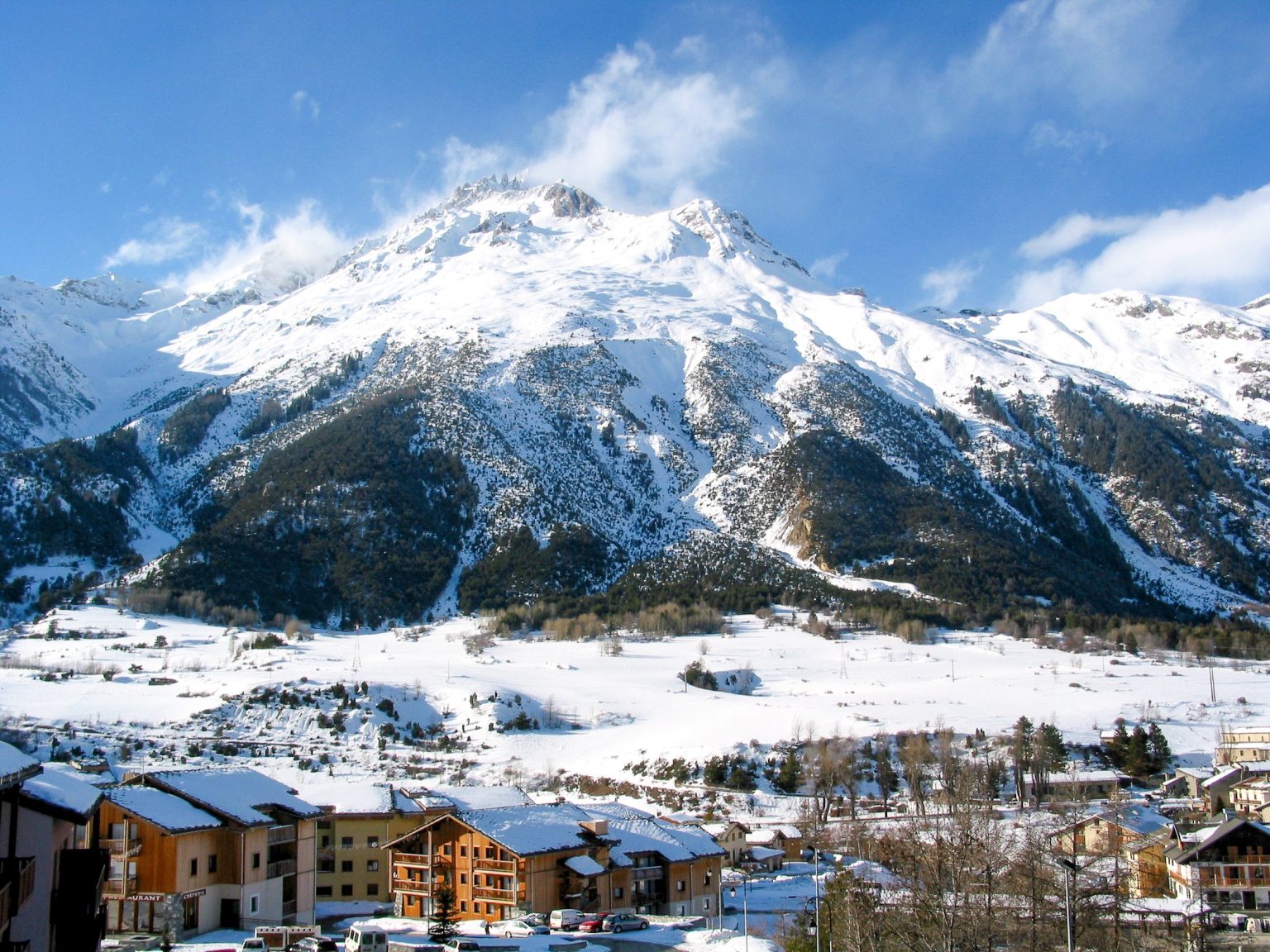 La Dent Parrachée au soleil, vue depuis l'appartement